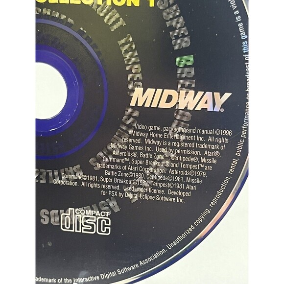 Midway Arcade’s Greatest Hits The Atari Collection PlayStation 1 Tested - Picture 3 of 8